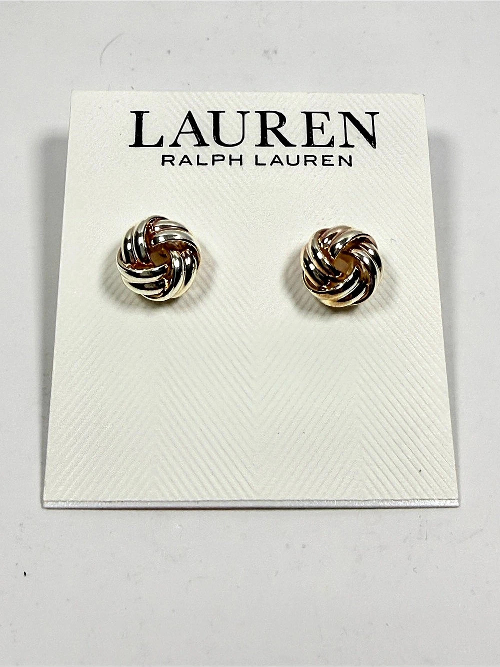 Lauren Ralph Lauren Small Knot Stud Earrings Twisted Knot Earrings in Gold &